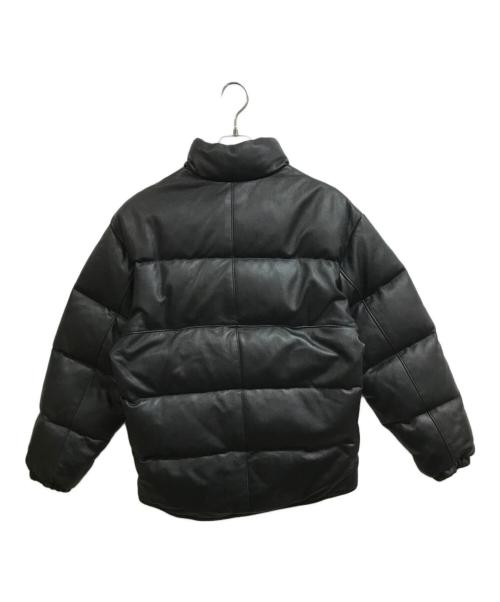 Schott（ショット）Schott (ショット) レザーダウンジャケット ブラック サイズ:Sの古着・服飾アイテム