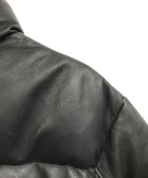 Schott（ショット）Schott (ショット) レザーダウンジャケット ブラック サイズ:Sの古着・服飾アイテム