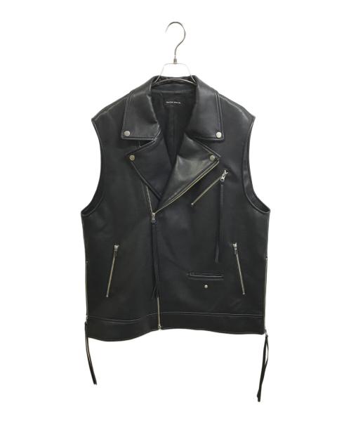 MAISON SPECIAL（メゾンスペシャル）MAISON SPECIAL (メゾンスペシャル) Vegan Leather Riders Gilet ブラック サイズ:FREEの古着・服飾アイテム