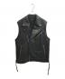 MAISON SPECIAL（メゾンスペシャル）の古着「Vegan Leather Riders Gilet」｜ブラック