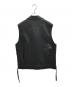 MAISON SPECIAL (メゾンスペシャル) Vegan Leather Riders Gilet ブラック サイズ:FREE：12000円