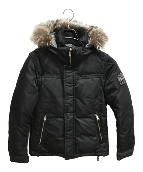 BLACK LABEL CRESTBRIDGE（ブラックレーベル クレストブリッジ）BLACK LABEL CRESTBRIDGE (ブラックレーベル クレストブリッジ) LIMONTA 2WAYダウンジャケット ブラック サイズ:Mの古着・服飾アイテム