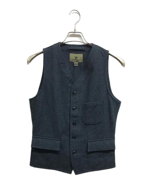 NIGEL CABOURN（ナイジェルケーボン）NIGEL CABOURN (ナイジェルケーボン) ウールベスト ネイビー サイズ:46の古着・服飾アイテム