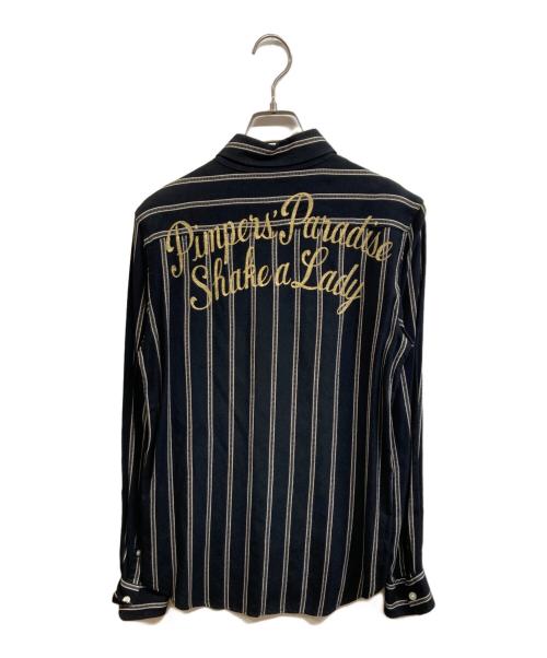 WACKO MARIA（ワコマリア）WACKO MARIA (ワコマリア) バック刺繍レーヨンシャツ ブラック サイズ:Sの古着・服飾アイテム