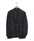 Aquascutumアクアスキュータム）の古着「ジャージーブレザー」｜ネイビー