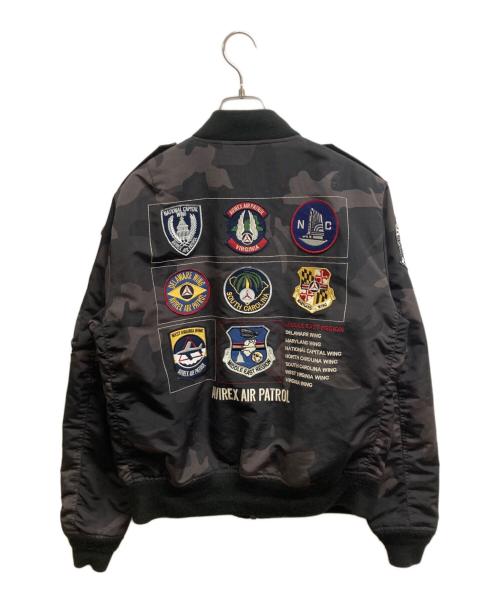 AVIREX（アヴィレックス）AVIREX (アヴィレックス) MA-1タイプ ライト フライトジャケット ブラック サイズ:Lの古着・服飾アイテム