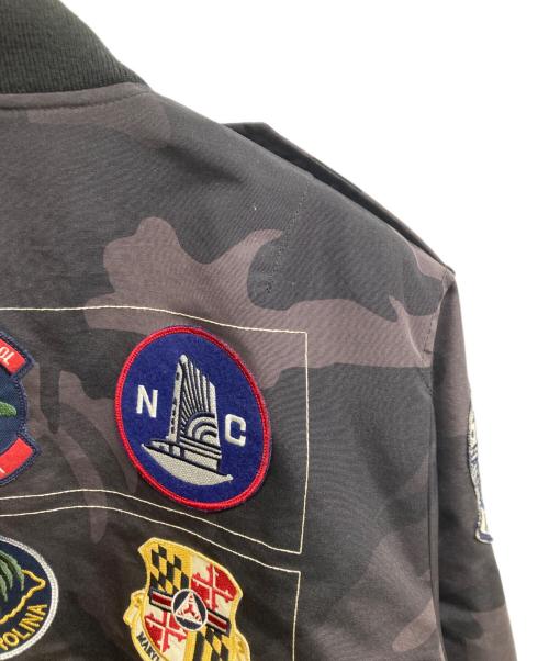 AVIREX（アヴィレックス）AVIREX (アヴィレックス) MA-1タイプ ライト フライトジャケット ブラック サイズ:Lの古着・服飾アイテム