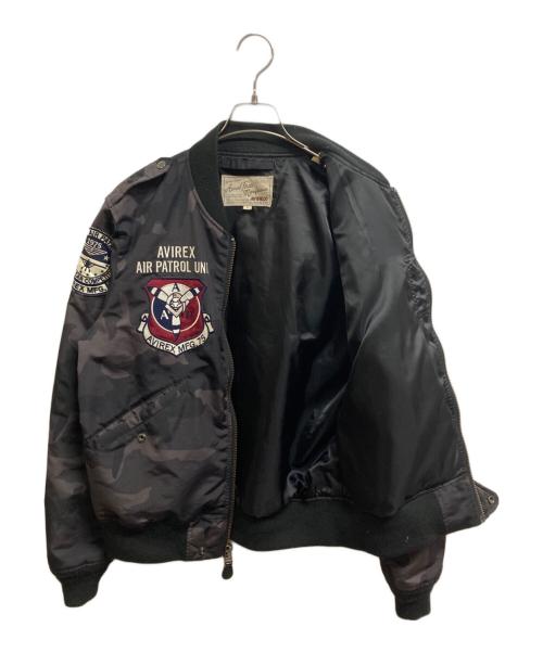 AVIREX（アヴィレックス）AVIREX (アヴィレックス) MA-1タイプ ライト フライトジャケット ブラック サイズ:Lの古着・服飾アイテム