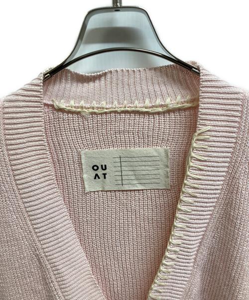 OUAT（オーユーエーティー）OUAT (オーユーエーティー) コットンカーディガン ピンク サイズ:3の古着・服飾アイテム