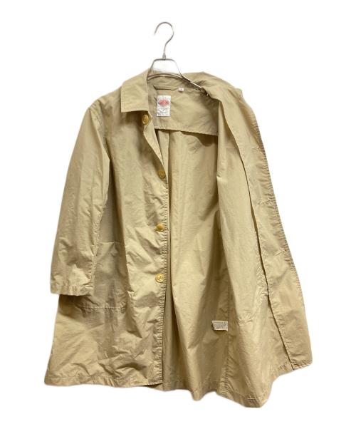 DANTON（ダントン）DANTON (ダントン) ナイロンタフタフロントボタンコート ベージュ サイズ:36の古着・服飾アイテム