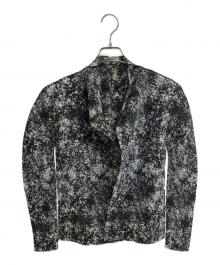 me ISSEY MIYAKE（ミーイッセイ ミヤケ）の古着「ボタンレスカーディガン」｜グレー