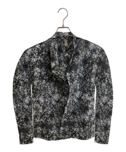 me ISSEY MIYAKE（ミーイッセイ ミヤケ）me ISSEY MIYAKE (ミーイッセイ ミヤケ) ボタンレスカーディガン グレー サイズ:-の古着・服飾アイテム