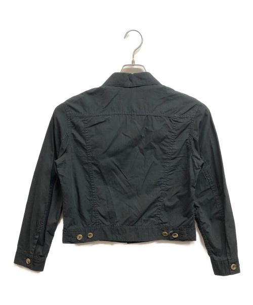 tricot COMME des GARCONS（トリココムデギャルソン）tricot COMME des GARCONS (トリココムデギャルソン) ギャザー切替ジャケット ブラック サイズ:Mの古着・服飾アイテム