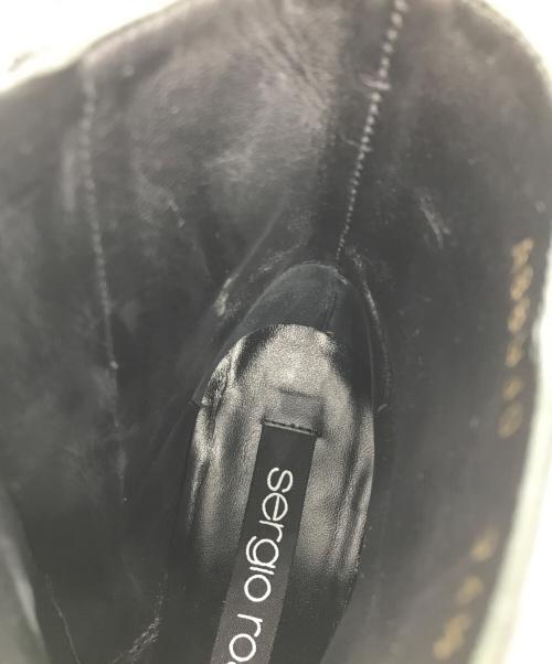 sergio rossi（セルジオロッシ）sergio rossi (セルジオロッシ) サイドジップブーツ ブラック サイズ:34 1/2の古着・服飾アイテム