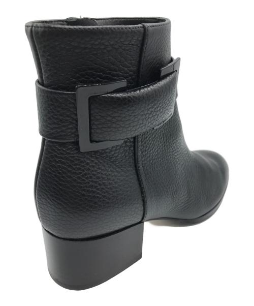 sergio rossi（セルジオロッシ）sergio rossi (セルジオロッシ) サイドジップブーツ ブラック サイズ:34 1/2の古着・服飾アイテム