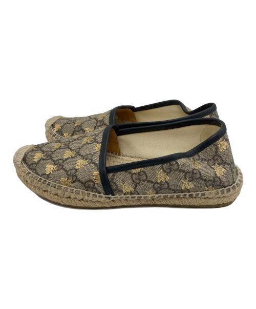 GUCCI（グッチ）GUCCI (グッチ) GGスプリームエスパドリーユ ベージュ サイズ:35の古着・服飾アイテム