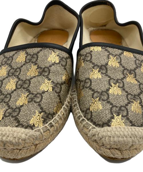 GUCCI（グッチ）GUCCI (グッチ) GGスプリームエスパドリーユ ベージュ サイズ:35の古着・服飾アイテム