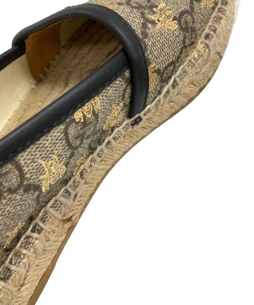 GUCCI（グッチ）GUCCI (グッチ) GGスプリームエスパドリーユ ベージュ サイズ:35の古着・服飾アイテム