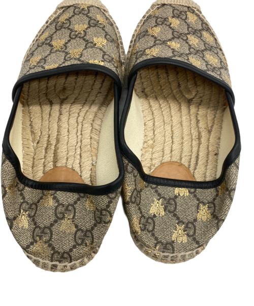 GUCCI（グッチ）GUCCI (グッチ) GGスプリームエスパドリーユ ベージュ サイズ:35の古着・服飾アイテム