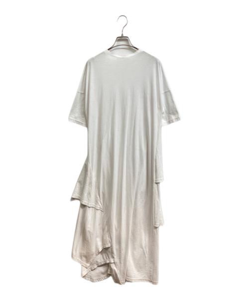 ENFOLD（エンフォルド）ENFOLD (エンフォルド) コットンレイヤードドロップドレス ワンピース ホワイト サイズ:36の古着・服飾アイテム