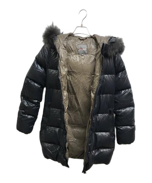 DUVETICA（デュベティカ）DUVETICA (デュベティカ) ファー付ダウンコート ネイビー サイズ:40の古着・服飾アイテム