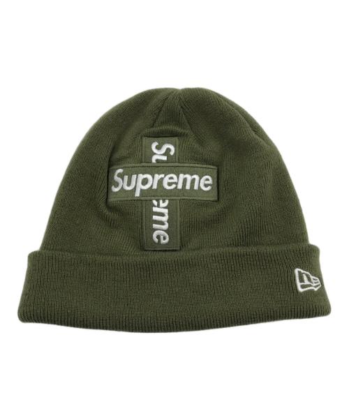 SUPREME（シュプリーム）Supreme (シュプリーム) New Era (ニューエラ) cross box logo beanie グリーンの古着・服飾アイテム
