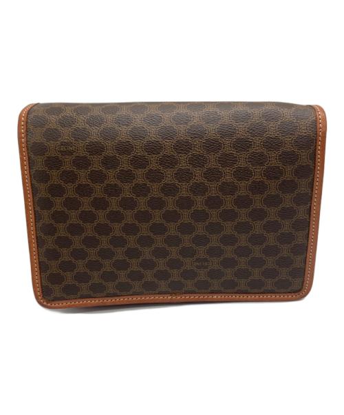 CELINE（セリーヌ）CELINE (セリーヌ) マカダム柄ショルダーバッグ ブラウンの古着・服飾アイテム