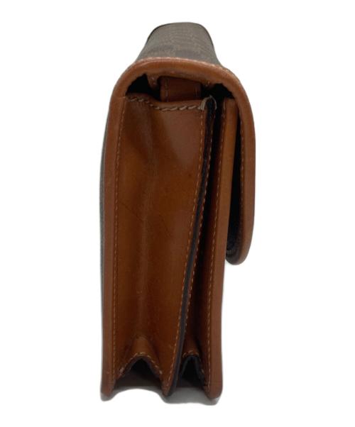 CELINE（セリーヌ）CELINE (セリーヌ) マカダム柄ショルダーバッグ ブラウンの古着・服飾アイテム