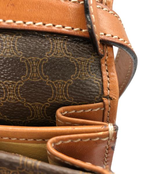 CELINE（セリーヌ）CELINE (セリーヌ) マカダム柄ショルダーバッグ ブラウンの古着・服飾アイテム