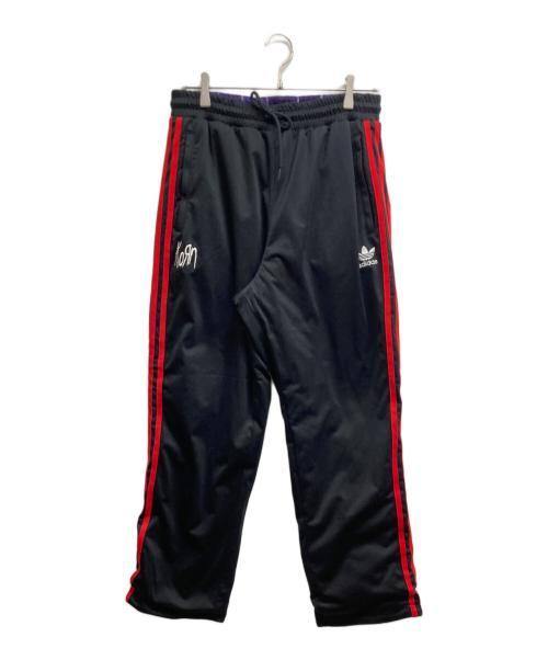 adidas Originals（アディダスオリジナル）adidas originals (アディダスオリジナル) korn (コーン) リバーシブルTRACK PANT パープル×ブラック サイズ:Sの古着・服飾アイテム
