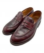 WHEEL ROBEウィールローブ）の古着「HEAVY STITCHING LOAFER」｜バーガンディー