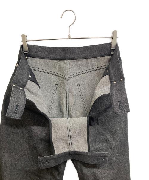 JOHN LAWRENCE SULLIVAN（ジョン ローレンス サリバン）JOHN LAWRENCE SULLIVAN (ジョン ローレンス サリバン) rigid denim wide pants グレー サイズ:Sの古着・服飾アイテム