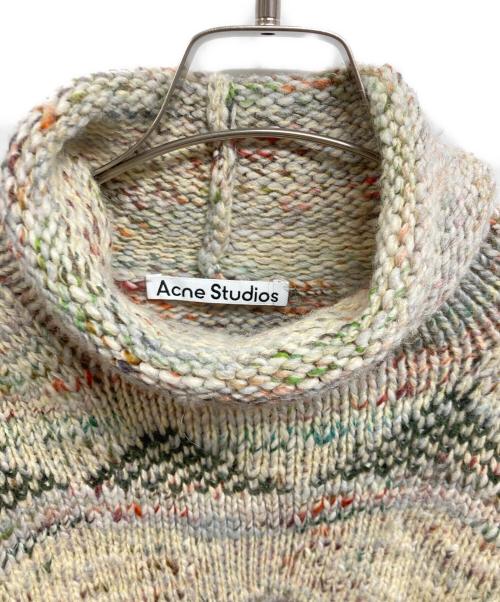 Acne studios（アクネ ストゥディオス）Acne studios (アクネ ストゥディオス) Roll-Up Deconstructed Wool Jumper グリーン サイズ:Mの古着・服飾アイテム