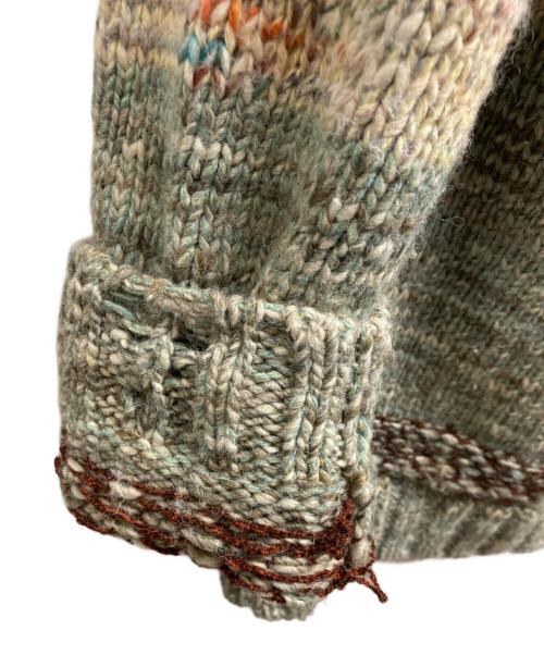 Acne studios（アクネ ストゥディオス）Acne studios (アクネ ストゥディオス) Roll-Up Deconstructed Wool Jumper グリーン サイズ:Mの古着・服飾アイテム