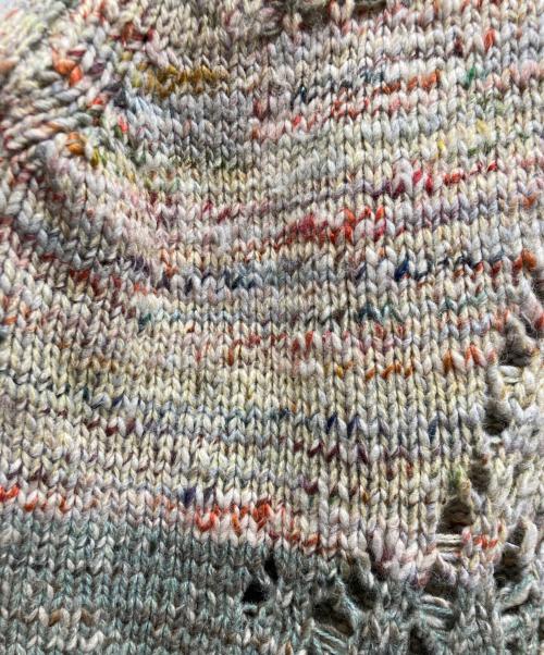 Acne studios（アクネ ストゥディオス）Acne studios (アクネ ストゥディオス) Roll-Up Deconstructed Wool Jumper グリーン サイズ:Mの古着・服飾アイテム