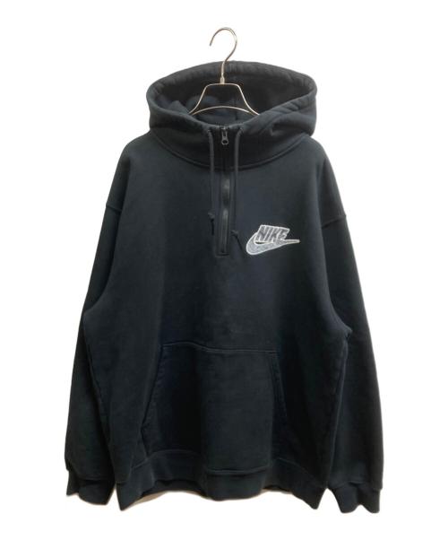 SUPREME（シュプリーム）SUPREME (シュプリーム) NIKE (ナイキ) Half Zip Hooded Sweatshirt ブラック サイズ:Lの古着・服飾アイテム