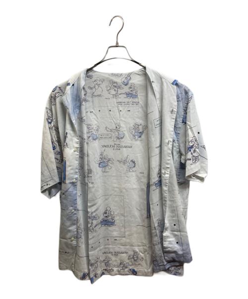 DISNEY（ディズニー）DISNEY (ディズニー) Porter Classic (ポータークラシック) DISNEY ALOHA BLOUSE ホワイト サイズ:Lの古着・服飾アイテム