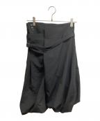JUNYA WATANABE COMME des GARCONSジュンヤワタナベ コムデギャルソン）の古着「ベルテッドラップハーフパンツ」｜ブラック