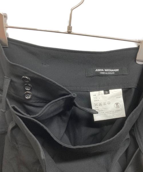 JUNYA WATANABE COMME des GARCONS（ジュンヤワタナベ コムデギャルソン）JUNYA WATANABE COMME des GARCONS ((ジュンヤワタナベ コムデギャルソン) ベルテッドラップハーフパンツ ブラック サイズ:Sの古着・服飾アイテム