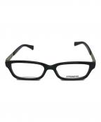 COACHコーチ）の古着「スクエア眼鏡フレーム」｜ブラック