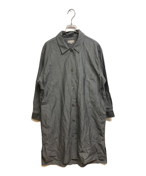 MARGARET HOWELL（マーガレットハウエル）MARGARET HOWELL (マーガレットハウエル) COTTON CHAMBRAYシャツワンピース グレー サイズ:2の古着・服飾アイテム