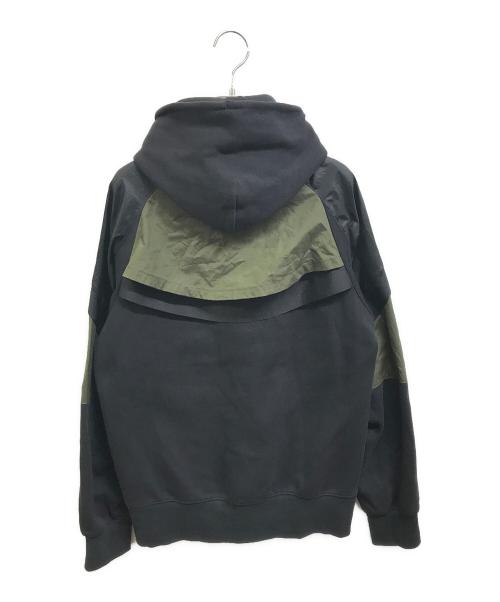 NIKE（ナイキ）NIKE (ナイキ) sacai (サカイ) Full Zip Parker ブラック×カーキ サイズ:Sの古着・服飾アイテム