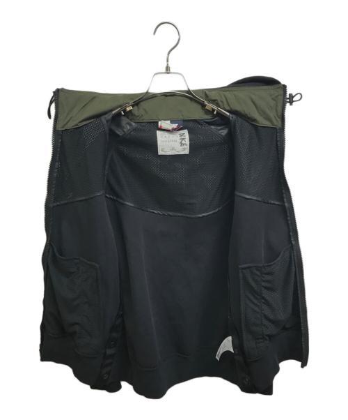 NIKE（ナイキ）NIKE (ナイキ) sacai (サカイ) Full Zip Parker ブラック×カーキ サイズ:Sの古着・服飾アイテム