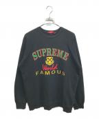 SUPREMEシュプリーム）の古着「World Famous Crewneck」｜ブラック