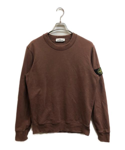 STONE ISLAND（ストーンアイランド）STONE ISLAND (ストーンアイランド) クルーネックスウェット ブラウン サイズ:Mの古着・服飾アイテム