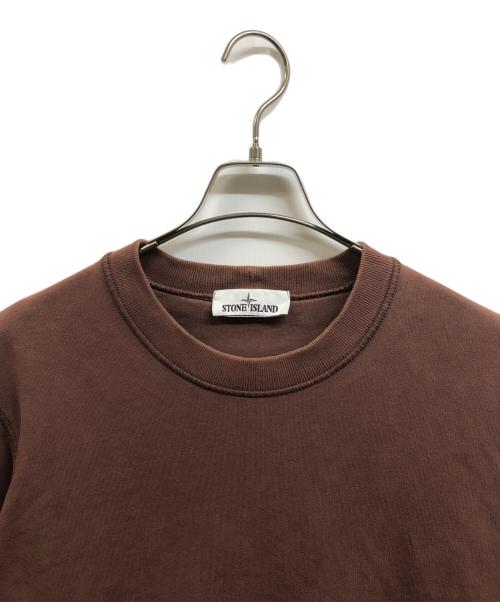 STONE ISLAND（ストーンアイランド）STONE ISLAND (ストーンアイランド) クルーネックスウェット ブラウン サイズ:Mの古着・服飾アイテム