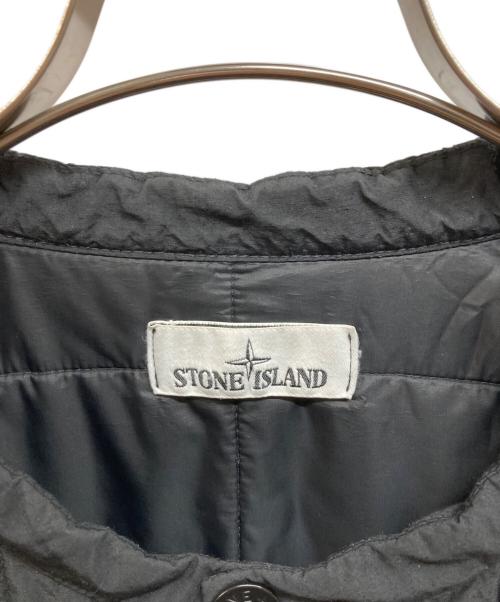 STONE ISLAND（ストーンアイランド）STONE ISLAND (ストーンアイランド) NASLAN LIGHT WITH PRIMALOFTR-TC ノーカラーブルゾン ブラック サイズ:Ｍの古着・服飾アイテム