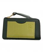 LOEWEロエベ）の古着「コインカードホルダー」｜グリーン×イエロー