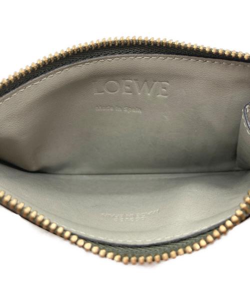 LOEWE（ロエベ）LOEWE (ロエベ) コインカードホルダー グリーン×イエローの古着・服飾アイテム
