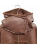 中古・古着 6(ROKU) BEAUTY&YOUTH (ロク ビューティーアンドユース) FAKE LEATHER×BOA ZIP BLOUSON ブラウン サイズ:38：8000円